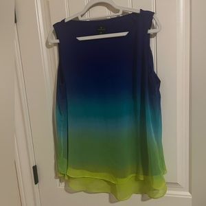 Colorful Sleeveless Blouse